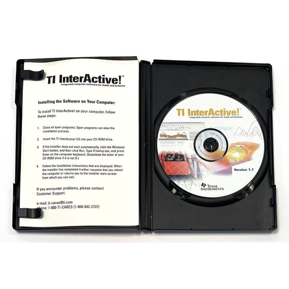 2001 TEXAS INSTRUMENTS TI Interactive! Computer Software for Math Science SET - Picture 3 of 3
